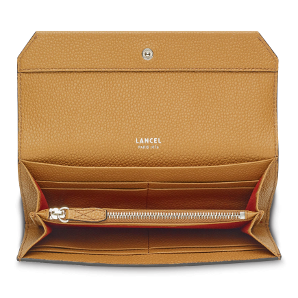 PORTEFEUILLE À RABAT NINON CAMEL LANCEL