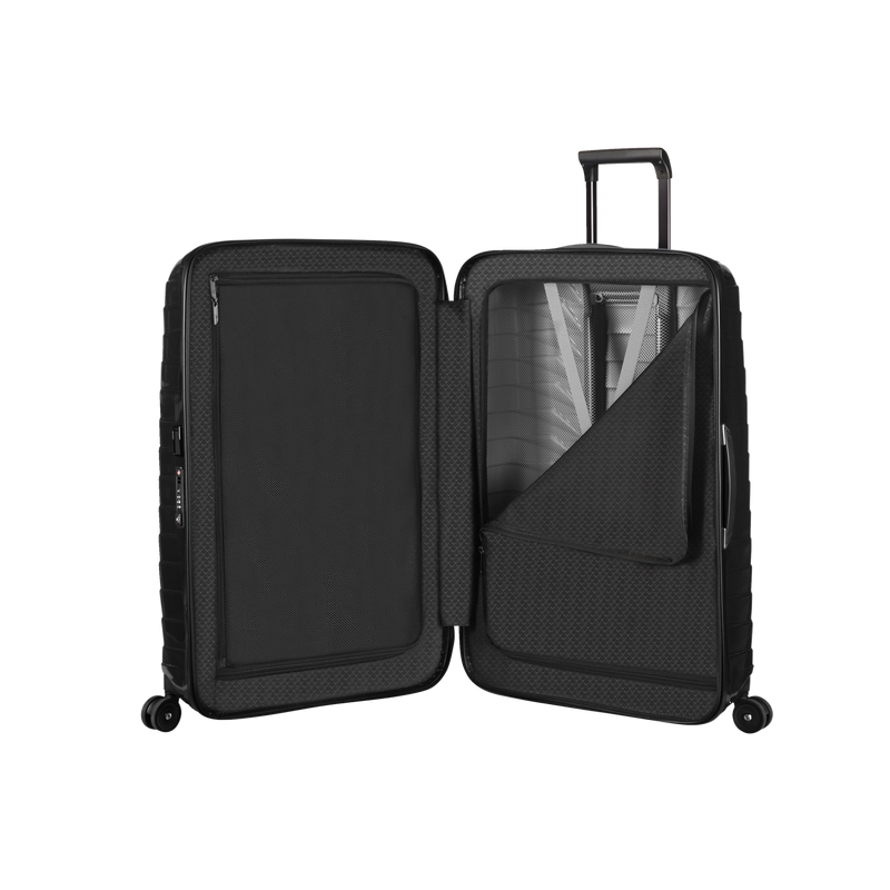 Valise professionnelle noire double compartiment 4 roues BERLIN