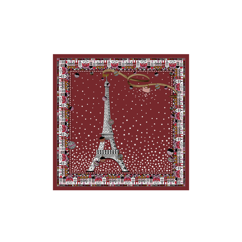 CARRÉ DE SOIE 50CM LONGCHAMP ROUGE CARRÉ DE SOIE 50CM LONGCHAMP ROUGE