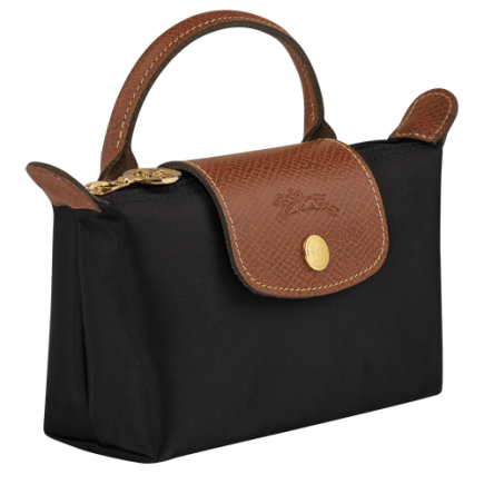 LONGCHAMP LE PLIAGE ORIGINAL TROUSSE COSMÉTIQUE AVEC POIGNÉE NOIR