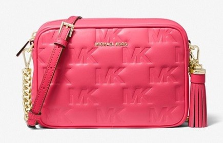 SAC PORTÉ CROISÉ JET SET ROSE FONCÉ MK