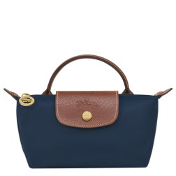 LONGCHAMP LE PLIAGE ORIGINAL TROUSSE COSMÉTIQUE AVEC POIGNÉE MARINE