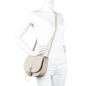 SAC BESACE FOULONNÉ DOUBLE HOOK NOIR IN NUDE LANCASTER