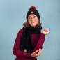 BONNET APPLETINI NOIR CABAÏA BONNET APPLETINI NOIR CABAÏA