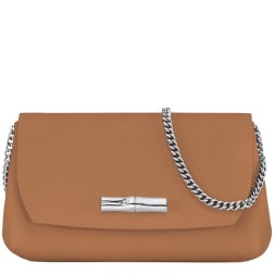 LONGCHAMP ROSEAU POCHETTE CHAÎNE NATUREL