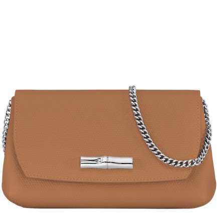 LONGCHAMP ROSEAU POCHETTE CHAÎNE NATUREL