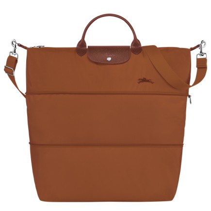 LONGCHAMP LE PLIAGE GREEN SAC DE VOYAGE EXTENSIBLE COGNAC