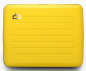 PORTE CARTES SMART CASE OSLO LARGE MAT TAXI YELLOW ÖGON