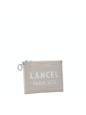 POCHETTE ZIPPÉ LANCEL TOTE NATUREL ET BLANC