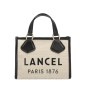 PETIT SAC CABAS SUMMER TOTE NATUREL ET NOIR LANCEL