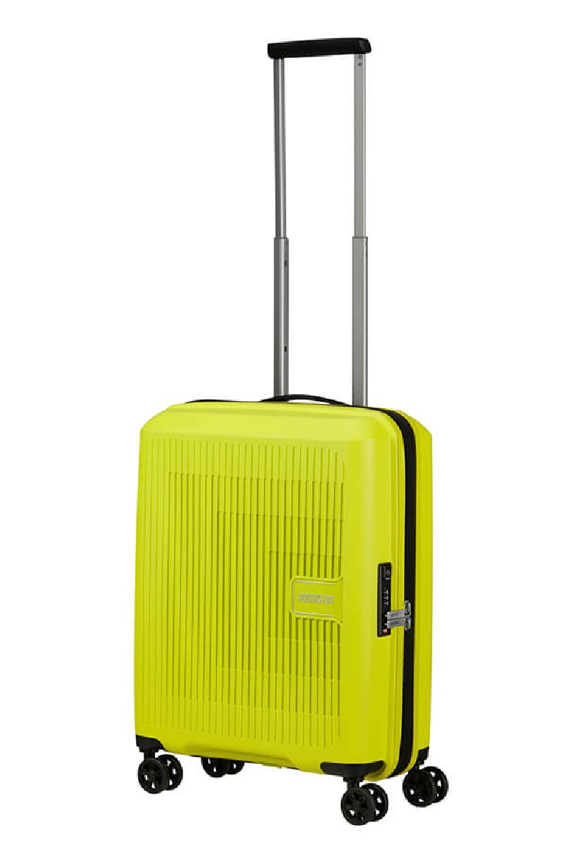 VALISE CABINE AEROSTEP LIGHT LIME AMERICAN TOURISTER