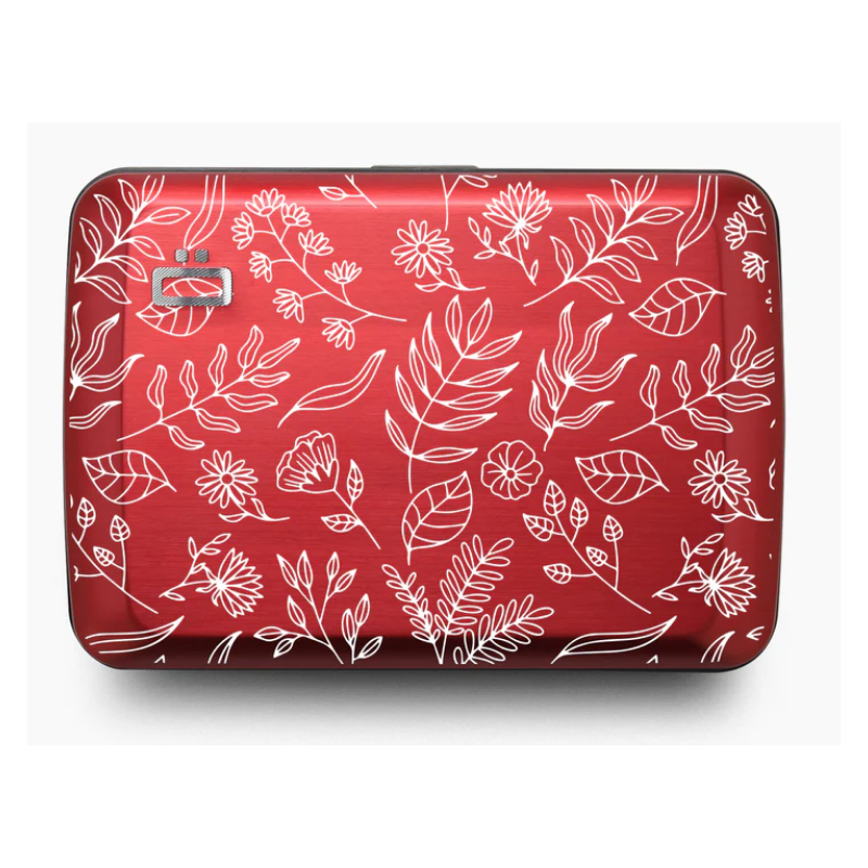 PORTE CARTES SMART CASE OSLO GRAVÉ FLORAL ÖGON DESIGN