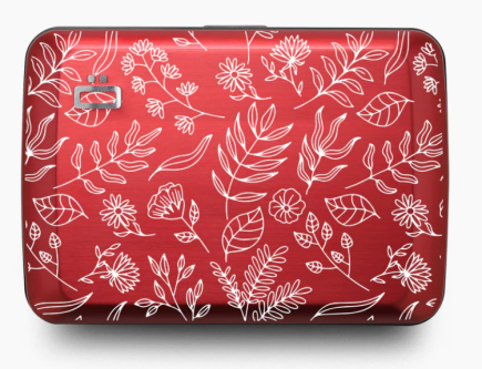 PORTE CARTES SMART CASE V2 GRAVÉ FLORAL ÖGON DESIGN