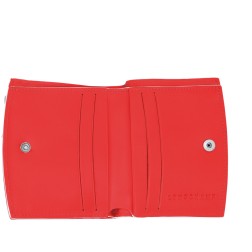 ROSEAU GALON PORTEFEUILLE COMPACT CIEL/ROUGE