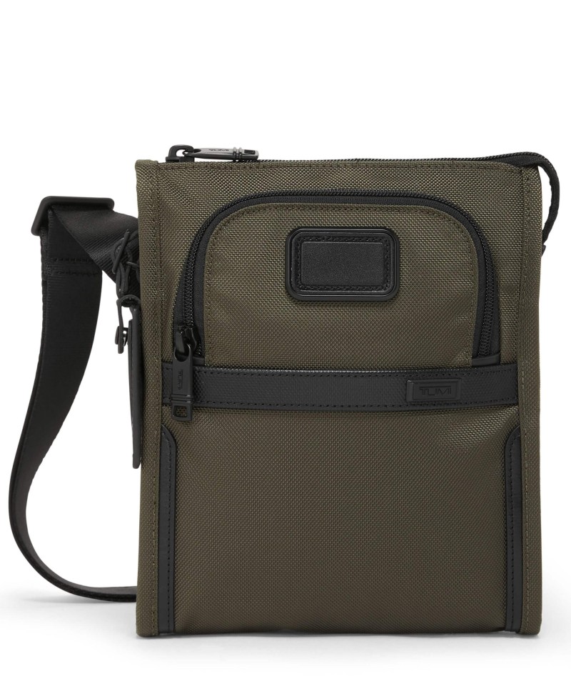 SAC PORTÉ CROISÉ ALPHA 3 OLIVE NIGHT TUMI