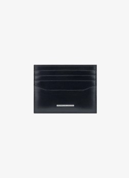PORTE CARTE NOIR STEEL LOGO PORSCHE DESIGN