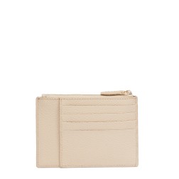 PORTE CARTES ZIPPÉ NINON CAPPUCCINO/DORÉ LANCEL