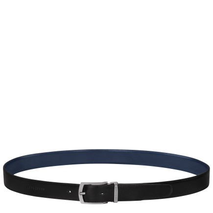 LONGCHAMP DELTA BOX CEINTURE HOMME NOIR/MARINE