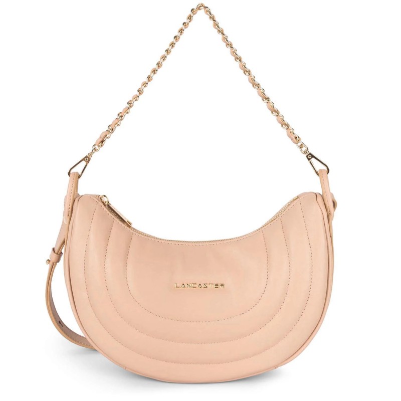 SAC HOBO SOFT MATELASSÉ NUDE FONCÉ LANCASTER