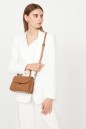 PETIT SAC PORTÉ MAIN SUAVE EVEN CAMEL LANCASTER