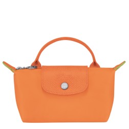 LONGCHAMP LE PLIAGE ORIGINAL TROUSSE COSMÉTIQUE AVEC POIGNÉE ORANGE