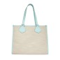 SAC CABAS SUMMER TOTE NATUREL ET MENTHE LANCEL