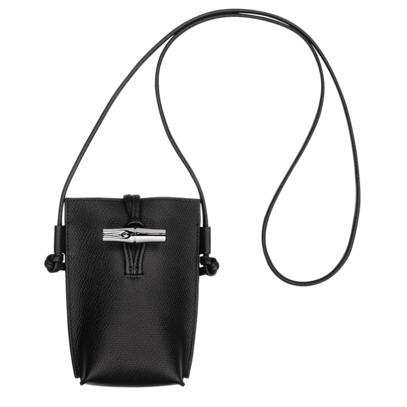 LONGCHAMP LE ROSEAU ÉTUI TÉLÉPHONE NOIR LONGCHAMP LE ROSEAU ÉTUI TÉLÉPHONE NOIR
