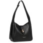 PETIT SAC SEAU TOP DOUBLE NOIR IN NUDE LANCASTER