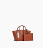 PETIT SAC CABAS ÉLÉNA MARRON ACAJOU LE TANNEUR