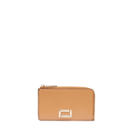 PORTE CARTES ZIPPÉ ANGÈLE DE LANCEL CAMEL