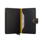 PORTE CARTES MINIWALLET MATTE NOIR & OCRE SECRID