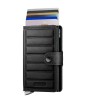 PORTE CARTES MINIWALLET SECRID EMBOSS LINES NOIR