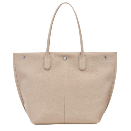 LONGCHAMP ESSENTIAL CUIR SAC CABAS L ARGILE