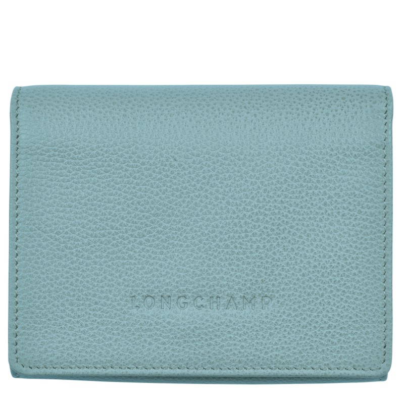 LONGCHAMP LE FOULONNÉ PORTEFEUILLE COMPACT EUCALYPTUS