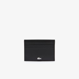 PORTE-CARTES FITZGERALD EN CUIR NOIR LACOSTE