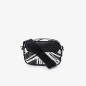 PETIT SAC REPORTER THE BLEND EN TOILE MONOGRAMME BLANC/NOIR LACOSTE