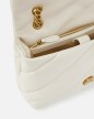 SAC PORTÉ ÉPAULE CLASSIC LOVE BAG PUFF MAXI QUILT BLANC/DORÉ PINKO