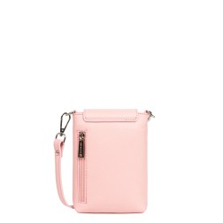 POCHETTE SMARTPHONE MILANO BAO ROSE FUMÉ LANCASTER