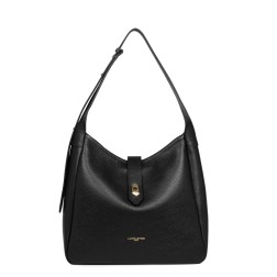 GRAND SAC SEAU TOP DOUBLE NOIR IN NUDE LANCASTER