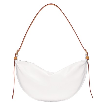 LONGCHAMP SMOOTHIE SAC BANDOULIÈRE M BLANC