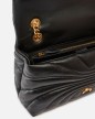 GRAND SAC PORTÉ ÉPAULE CLASSIC LOVE BAG PUFF BUTTERFLY NOIR/DORÉ PINKO