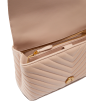 SAC PORTÉ MAIN CLASSIC LADY LOVE BAG PUFF CHEVRON NUDE/DORÉ PINKO