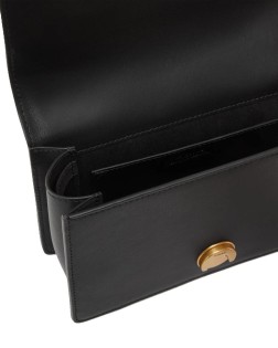 PETIT SAC À BANDOULIÈRE ET SANGLES LOVE BAG EN CUIR NOIR PINKO