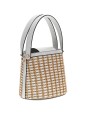 MINI SAC SEAU ATALIA RAPHIA NATUREL/BLANC GUESS