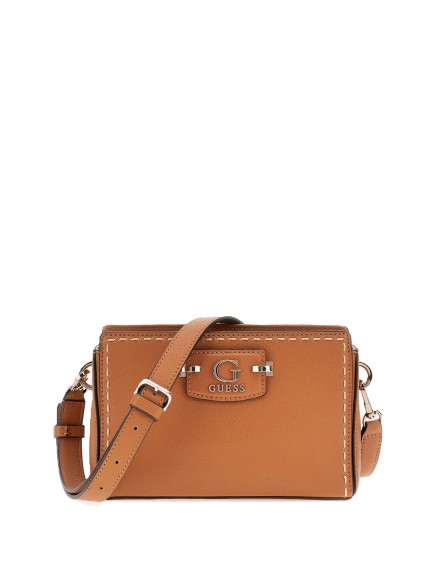 MINI SAC À BANDOULIÈRE NASTRA CARAMEL GUESS