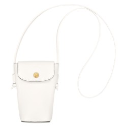 LONGCHAMP ÉPURE POCHETTE TÉLÉPHONE AVEC CORDON BLANC