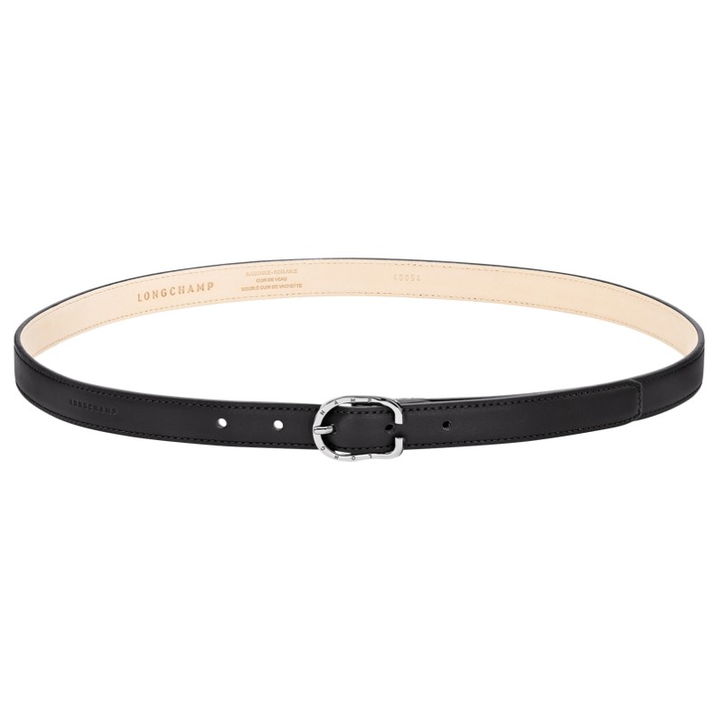 LONGCHAMP ARCHIVE CEINTURE FEMME NOIR BOUCLE ARGENTÉE LONGCHAMP ARCHIVE CEINTURE FEMME NOIR BOUCLE ARGENTÉE