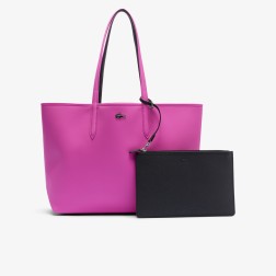 SAC SHOPPING ANNA RÉVERSIBLE MALVA NOIR LACOSTE