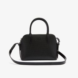 PETIT SAC BUGATTI CHANTACO EN CUIR NOIR LACOSTE