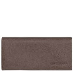 LONGCHAMP LE FOULONNÉ PORTEFEUILLE LONG À RABAT TAUPE